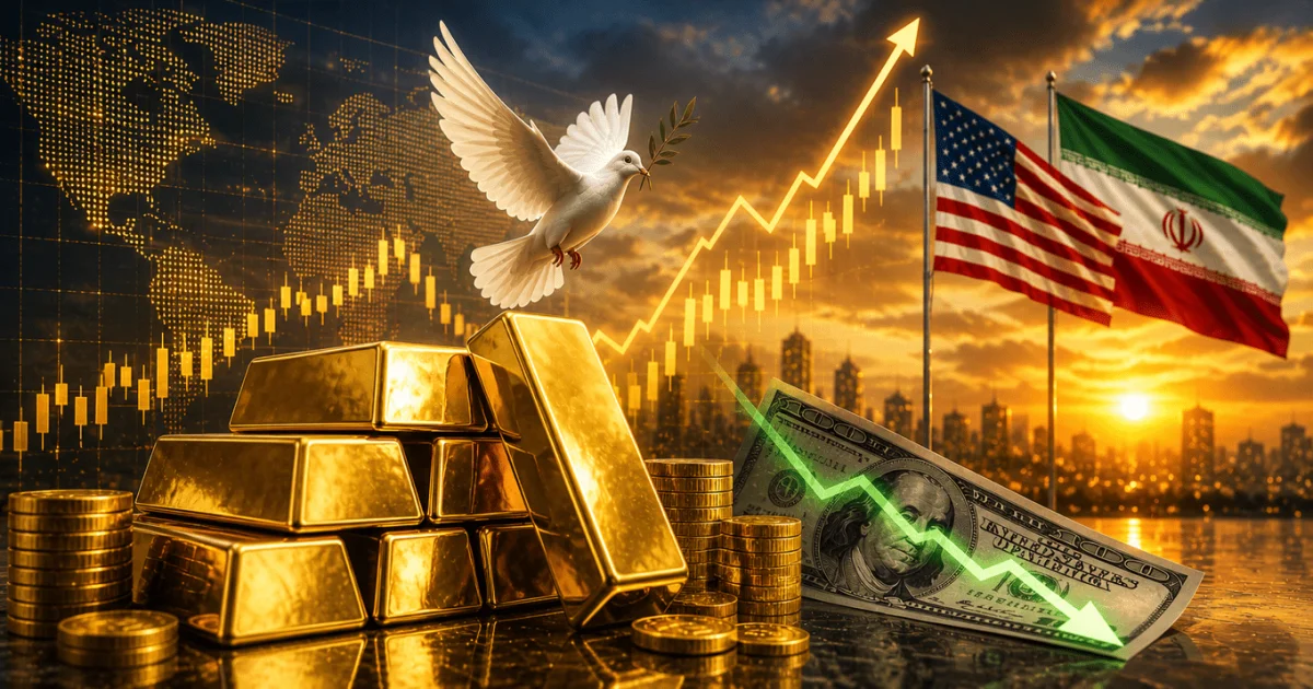 Gold Climbs as Markets Price in US-Iran Peace Deal and Softer Dollar